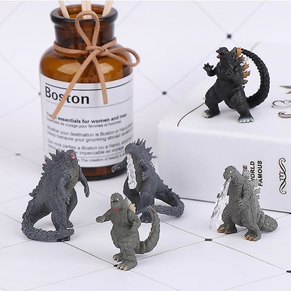 8-pack Godzilla Vs Kong Modell 5cm Actionfigur Samlarobjekt Leksak för Barn [HK]