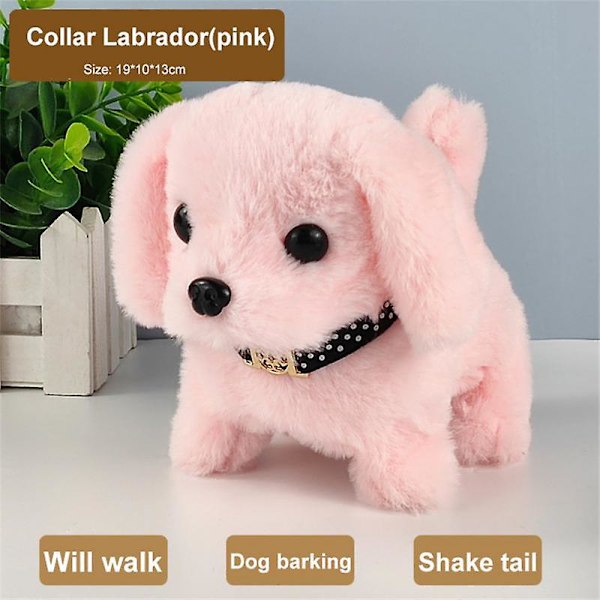 Kawaii Hund Plyslegetøj Kan Gå Bjeff Nik Simulation Plys Elektrisk Hvalp Uden Batteri Børns Legetøj Elektrisk Hvalp Kan Vifte Med Halen [HK] Labrador04
