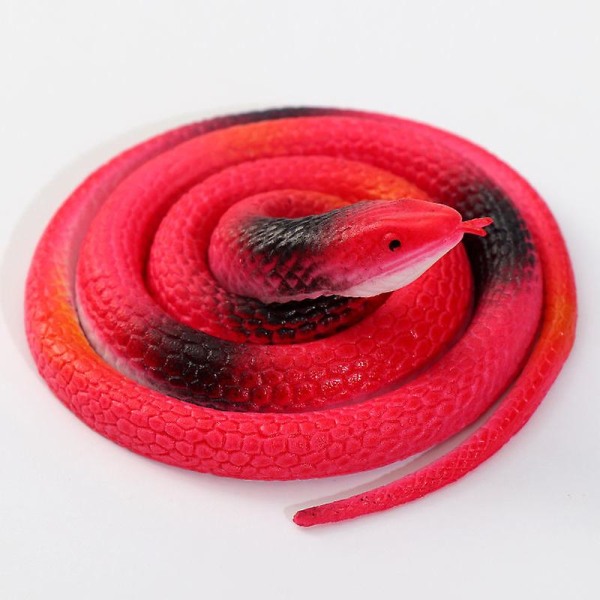 Rubber Snake Realistic Fake Snakes Toy Large Realistic Fake Snake Trick Leksaker för April Fools Day[HK] Red