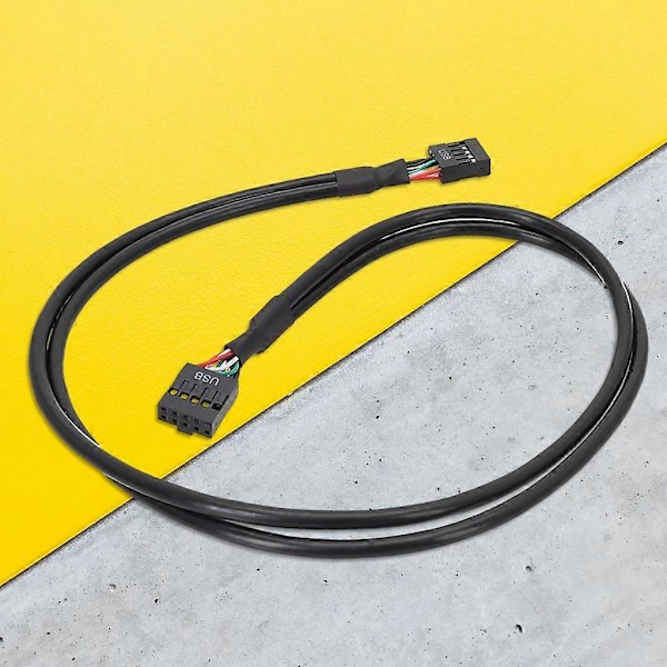 USB 9Pin - 9Pin Naaras Kaapeli USB2.0 Suojattu Johto Kaksisäikeinen [HK] 70cm