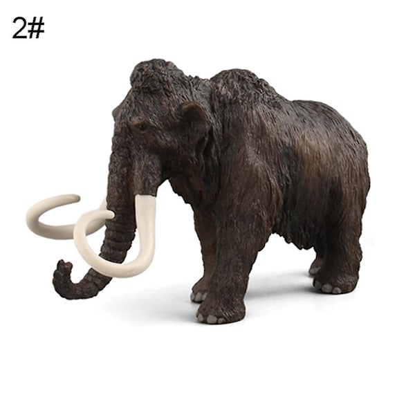Simuleringsfamilie Mammut Elefant Dyr Pvc Model Figur Uddannelse Børns Legetøj    2[HK]