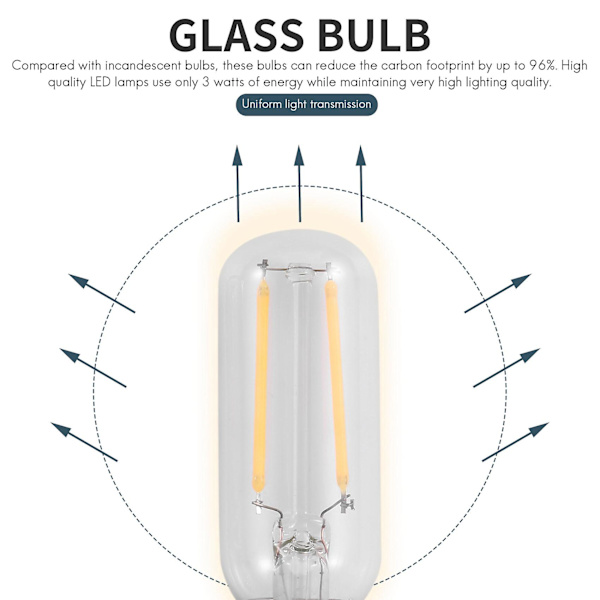 2x E14 3W LED Spiskåpa Extraktorfläktlampa[HkkK] Warm White