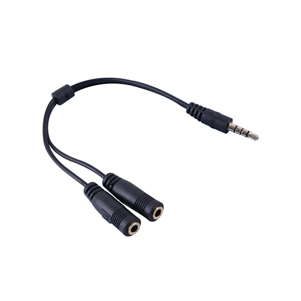 Stereo Headset Kabel til Bærbar Computer, Dual-Mono Adapter til Computerlyd til TV[HK]