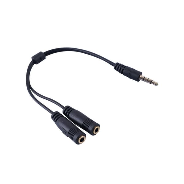 Stereo Headsetkabel for bærbar PC, Dual-Mono-adapter for datalyd til TV [HK]