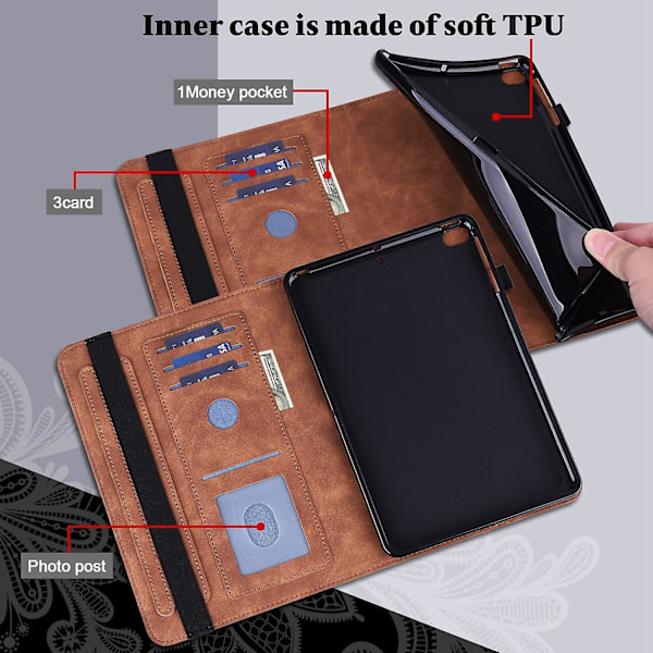 Etui til Samsung Galaxy Tab A A6 10.1 tommer 2016[HK] Brown