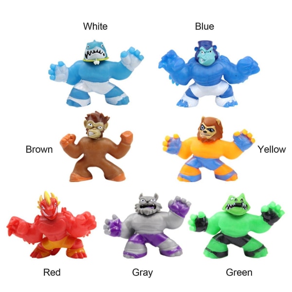Heroes Sahario Goo Jit Zu Super Sandy Super Stretchy Figur Legetøj[HK] Brown