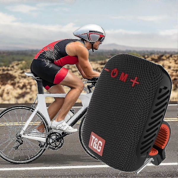 Kannettava Bluetooth-yhteensopiva ohjaustangon kaiutin vedenpitävä langaton pyöräilykaiutin [HK] Red