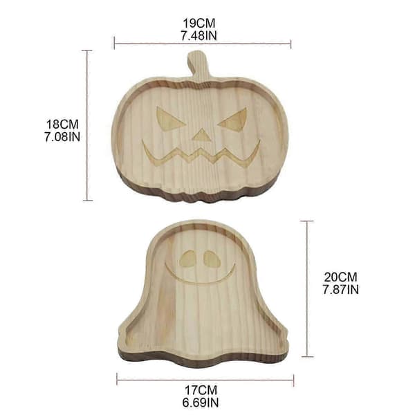 Pumpaplatta Grimace Matbricka för Halloween Träserveringsbricka Köksplatta[HK] Ghost