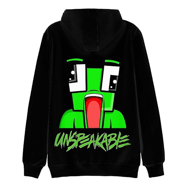 7-10 år pojke flicka Unspeakable tryck huvtröja huvtröja pullover toppar[HK] B 7-8 Years