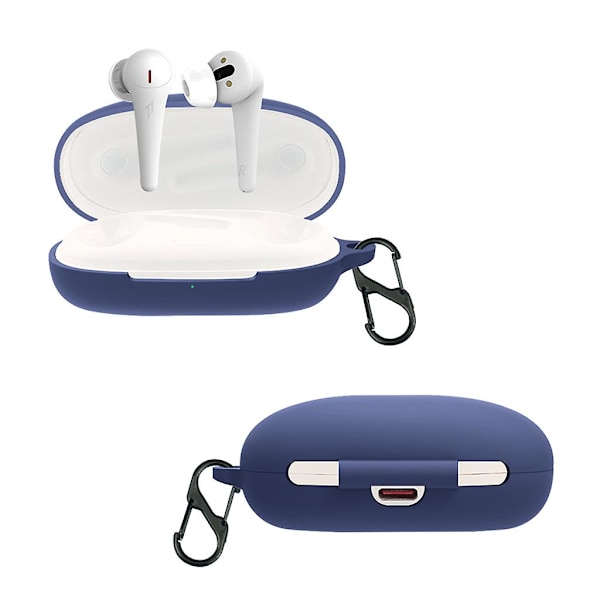 til 1MORE ComfoBuds Pro Stødsikker Skal Silikone Cover Anti-ridse Skridsikker [HK] Black