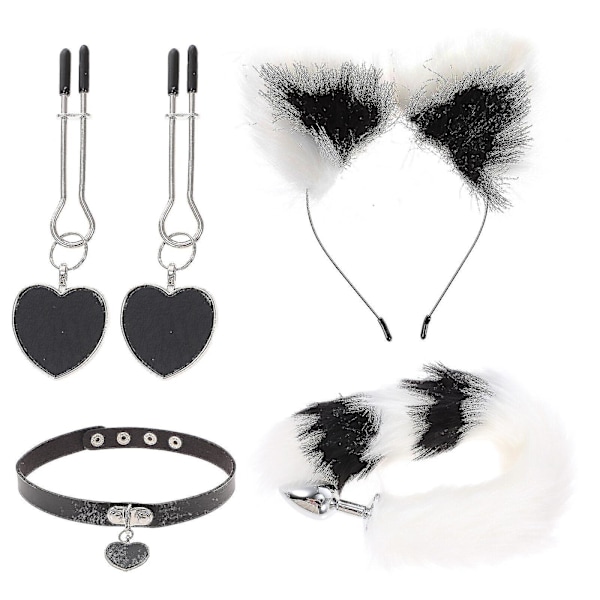 1 Sett Kvinner Haleplugg Furry Hale Cosplay Ører Hodebånd Cosplay Kostymer Tilbehør[HK] 44X5X5CM As Shown 1
