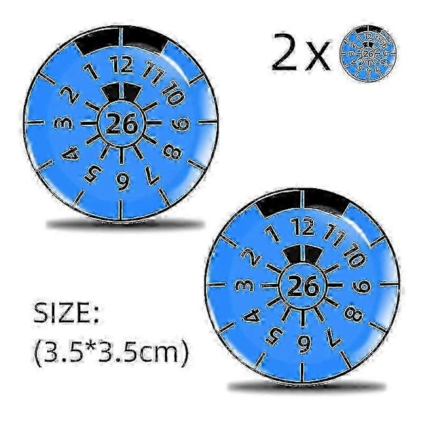 2 stk. 3D Gel Klistermærke Nummerplade Segl Badge, Tuv Plade Mærkater -gsla[HK] 26