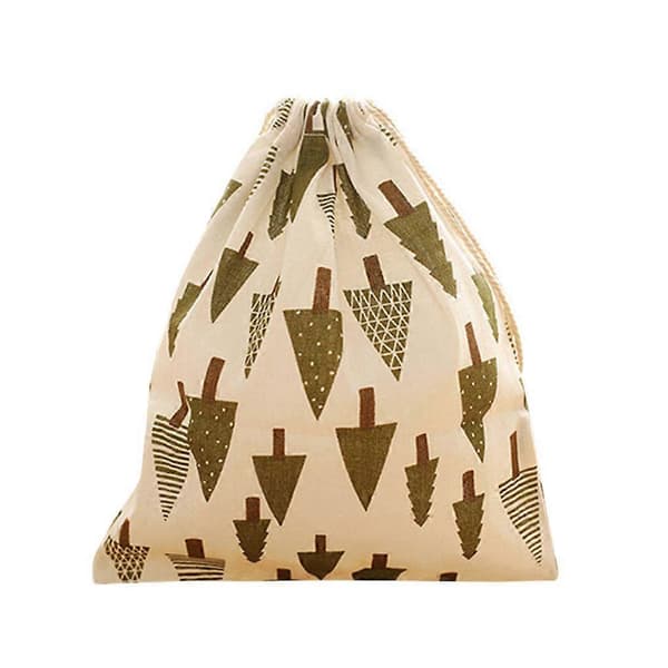 Rejse Bomuld Snørepose Opbevaring Taske Legetøj Sko Vasketøjsposer Hjemme Organizer Pose[HK] triangular tree large