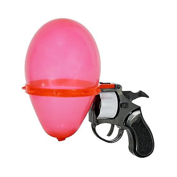 1 Sæt Russisk Roulette Revolver Legetøj med 10 Balloner Bordplade Lykkehjul Ballon Skyder Bar Fest Interaktivt Spil Spøg [HK] Sets as the picture