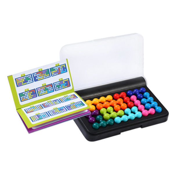 Färgglada 3d-pärlor pusselleksak för barn Roligt pusselspel Plastleksakspresent för barn Pojkar Flickor[HK]