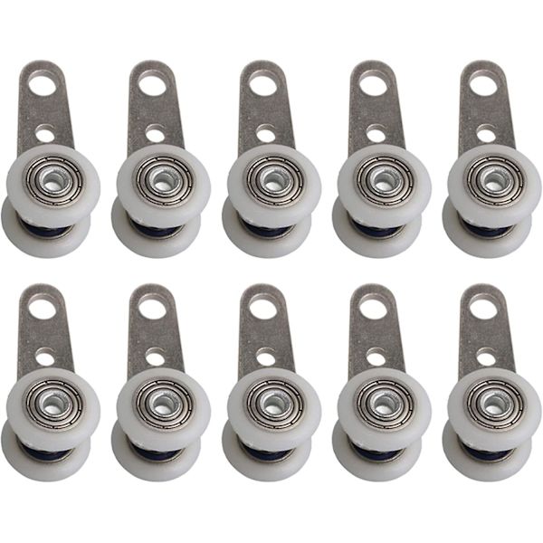 HKK  10 rullan sarja erkkeri- tai liukuoville - metallia ja muovia - 4,5 x 1,9 cm