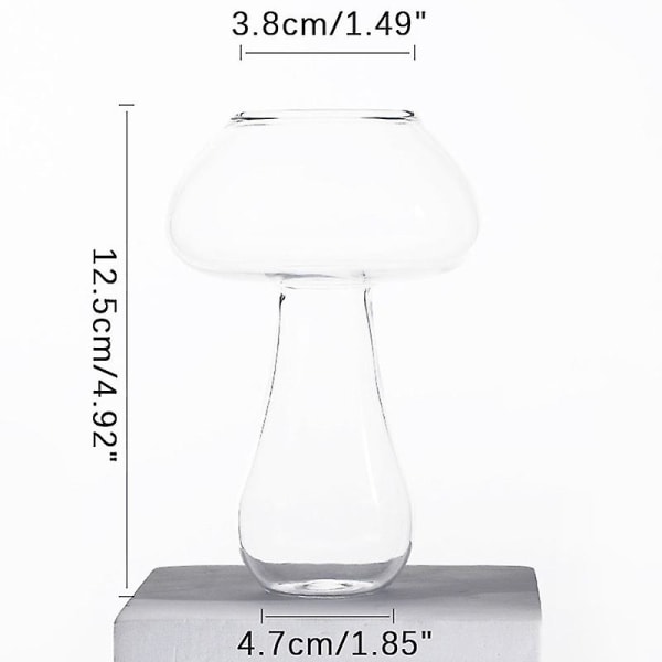 Søt soppcocktailglass 260 ml kopp til drinker Øl Kreativt klart vinglass[HK] Clear
