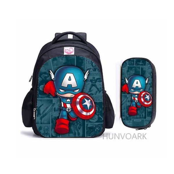 16 tommer Superhelte Hulk 3d Print børnetaske børnehave taske Vandtæt rygsæk Daglig rygsæk Børne rygsæk[HK] style 6