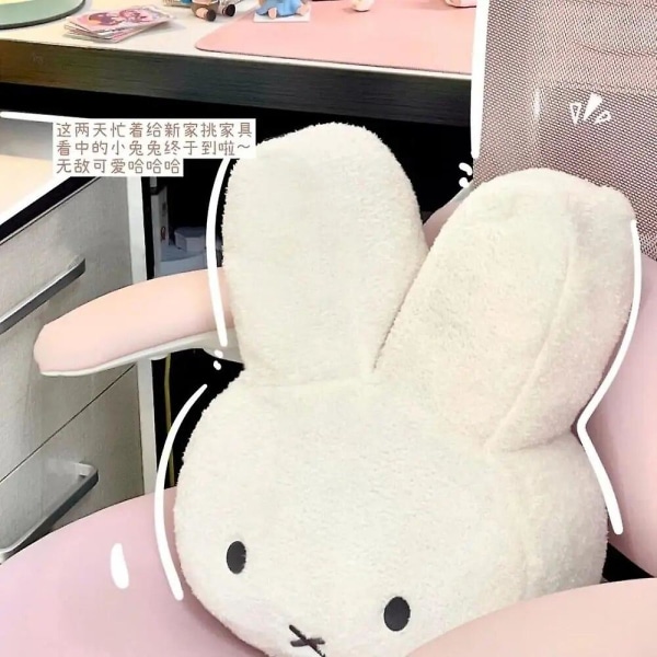 Plushdjur Söt Miffy Kreativ Mjuk Dock Cartoon Sovrumsdekoration Prydnader Födelsedagspresent[HK] A-40X30X16CM