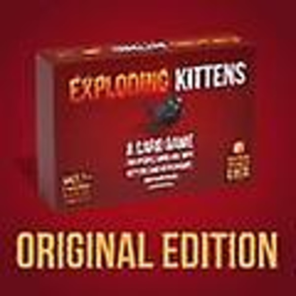 Exploding Kittens - Kortspil | Familievenligt Festspil | Russisk Roulette | Engelsk | Alder 7+ | 2 Til 5 Spillere[HK]