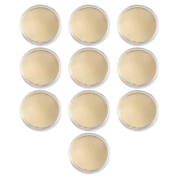 10 st tomma, graveringsämnen mynt, 40 mm diameter med akrylskyddslåda (mässing)