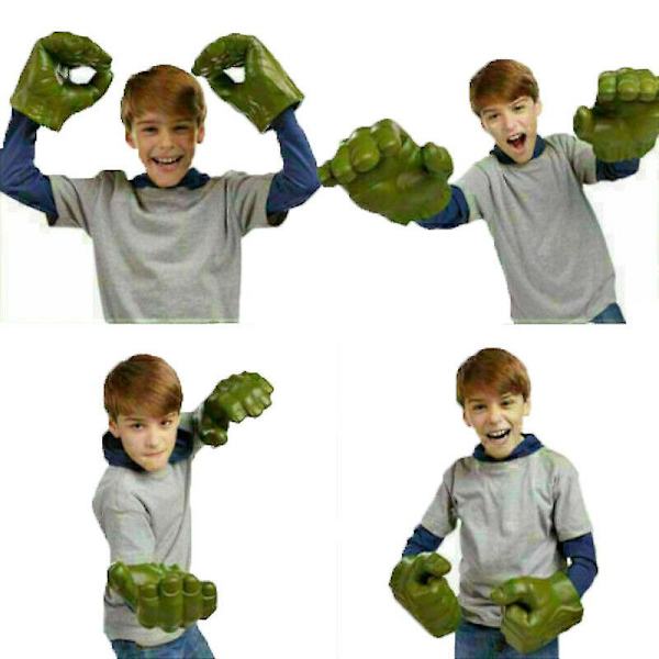 Den perfekta julklappen  Avengers Hulk handskar Smash händer barn Cosplay leksak ett par nävar