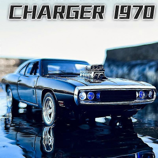 1:32  Charger 1970 Challenger Lekebilsmodeller i Metall for Barn Klassisk Muscle Car-samling Bilsmodell Hvit