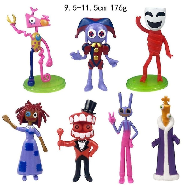 The Amazing Digital Circus Action Figur Set Toy Jax Pomni Caine Ragatha Figurines Set Collectible Models[HK] B