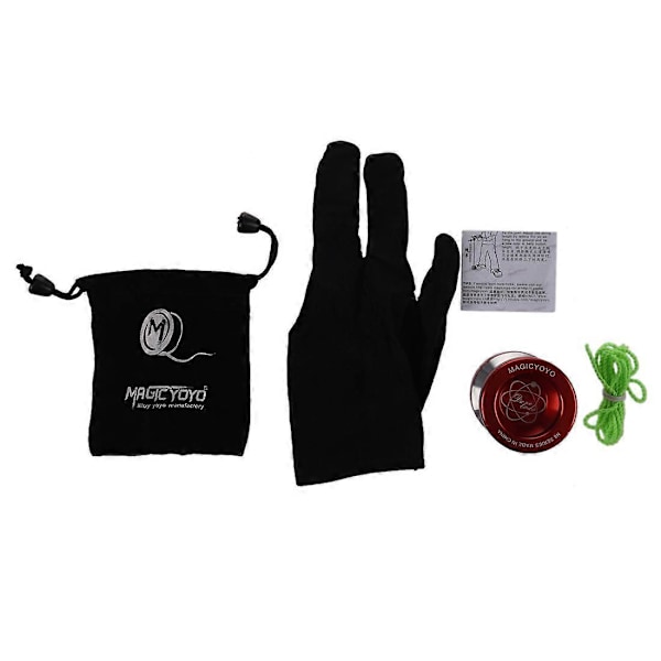 N8 Super Profesjonell YoYo + Snor + Gratis Veske + Gratis Hanske (Rød)[HK] Red