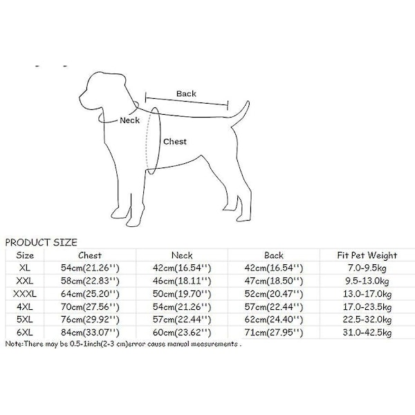 Klær for store hunder Vanntett Stor Hund Vestjakke Høst Vinter Varmt Pels Krage Kjæledyr Hund Frakk For Fransk Bulldog Wilma Hund Ns2[HK] Red 5XL