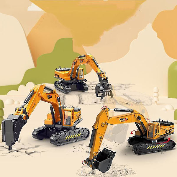 Insinöörikaivinkone Lasten Lelukärry Grab[HK] excavator