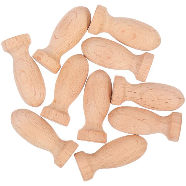Trefigurer til dekorasjon 10 stk. Umalte DIY trefigurer
