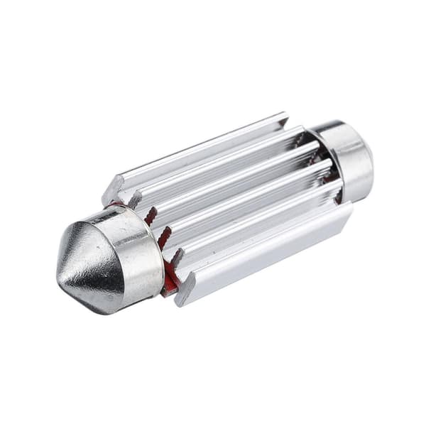 10 x C5W SV8.5 Festoon 12 LED 4014 41mm - Hvit Hvit