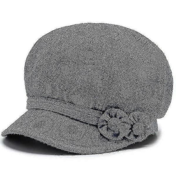 Dame Blomsterkant Newsboy Hatter og Caps Bomull Kreft Hodeplagg Cellegift Hårtap Hodeplagg Solbeskyttelse Sommer-[HK]