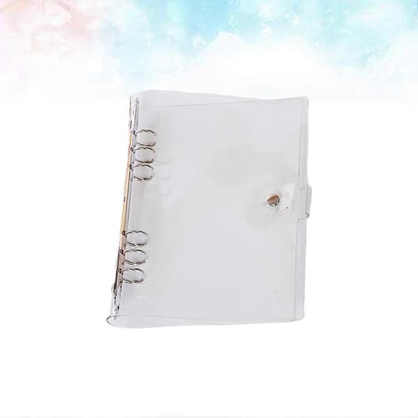 Transparent PVC Notebook Case for Students 1Pcs Six Holes Protector[HK]