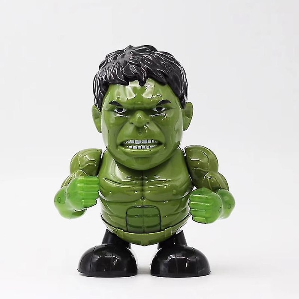 Dansende Musik Avenger Iron Man Captain America Robot LED Action Figur Legetøj Gave J[HK] Hulk