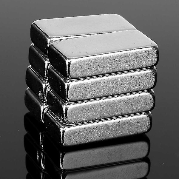 HKK  8 kpl 20x10x5mm N52 Kuutio Harvinaisten Maametallien Neodyymi Jääkaappimagneetti Super Vahva Lohko Mengxi