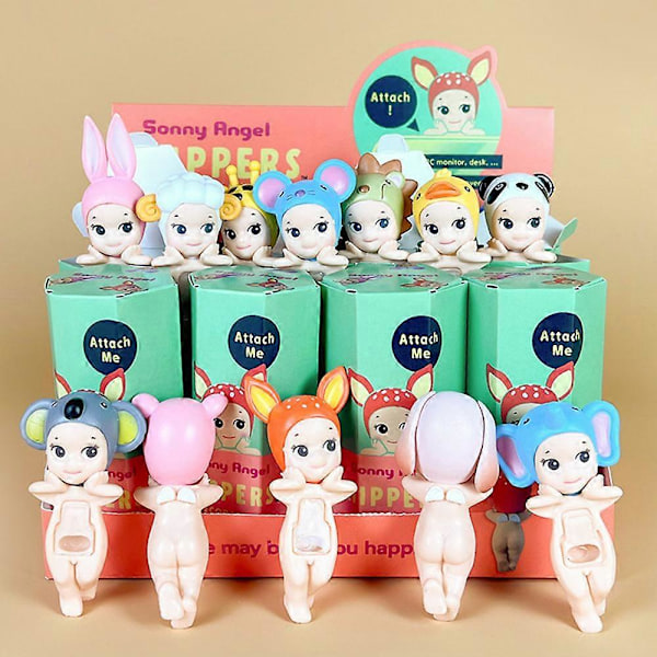 12 st Sonny Angel Blind Box djurserie Figurer Leksaker Ornament Dockor För Fans Barn Julklappar Katter Liv Action[HK] Random  1pcs