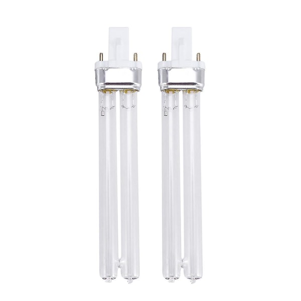 2pcs 11w Ultraviolet Uv Disinfection Light Lamps Uv Sterilization Light Bulbs For Sterilizer Fish Tank (g23 Lamp Base)-m.77[HkkK]