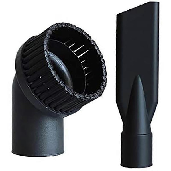 Teollisuusimurin pyöreä harja ja litteä suulakesarja sisähalkaisija 44mm kestävä teollisuusimuri Cle[HK] Black