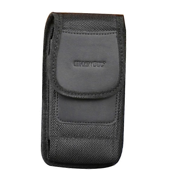 Vyölaukku 6.1-6.8 tuuman monitoiminen vyötärölaukku matkapuhelinlompakko klipsilaukku[HK] 15X8.4cm Black