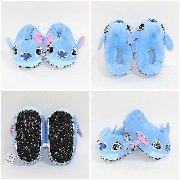 Stitch Angel -tohvelit naisille ja tytöille, pehmeät ja lämpimät talvitohvelit, sarjakuvamaiset kotitohvelit pojille ja aikuisille [HK] Kid 22CM Angel