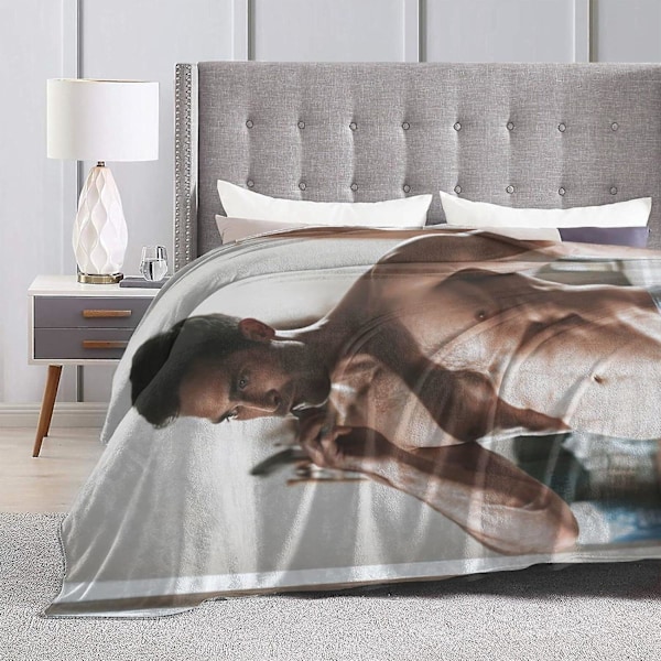 Tyler Actor Hoechlin Printet Letvægts Superblød Micro Fleece Plaid Passer til Sofa Seng Stue Sofa Stol ABD12882[HK] 50x40in 125x100cm