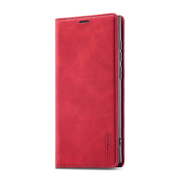 LC.IMEEKE Magnetisk Læder Etui Til Samsung Galaxy S22 Ultra[HK] Red