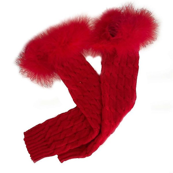 Casual Benvärmare Dam Harajuku Fluffig Plysch Patchwork Fotskydd Vadstrumpor[HK] Red