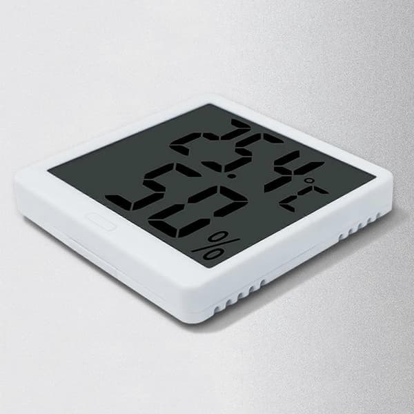 Højpræcisions termometer hygrometer stort display vægmontering skrivebord [HK] Pink