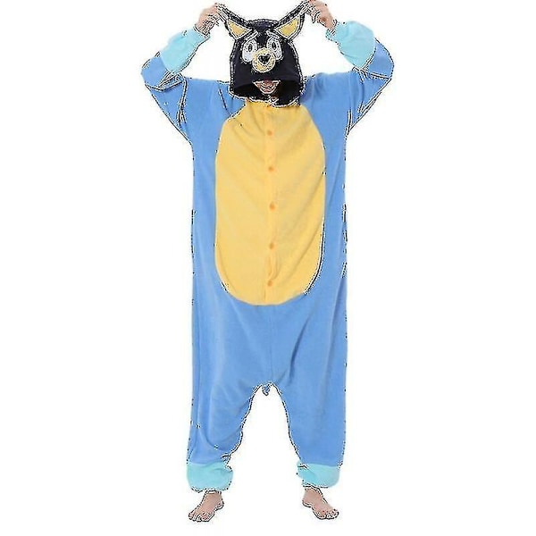 Djurdjur för vuxna, tecknade hund-onesies, pyjamas, Halloween-kostymer, jumpsuit, julklapp K[HK] Bluey S