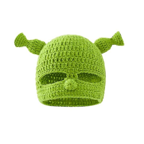 Monster Shrek Grön Stickad Mössa Vuxen Cosplay Prop Halloween Cosplay Grön Beanie Hat[HK]|fyndiq Style3