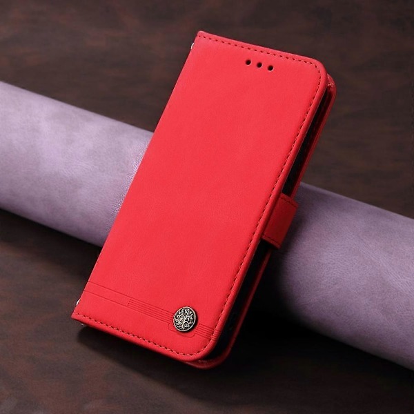 Ihoa myötäilevä PU-kotelo Motorola Edge 50 Neo / ThinkPhone 25[HK] -puhelimelle Red
