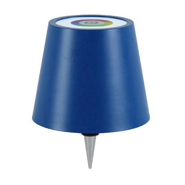 Trådlös Flasklampa RGB-lägen & 3 Färger Steglös Dimning Flasklampskärm Uppladdningsbara Flasklampor för Barer A[HK] Dark Blue